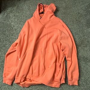 Papaya colored adidas hoodie